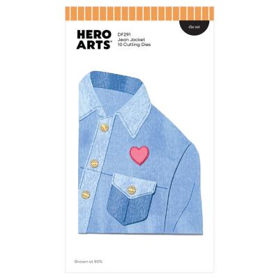 Hero Arts Friends With Flair Die Set - Jean Jacket