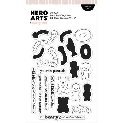 Hero Arts Beary Sweet Stempel - Let's Stick Together