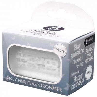Studio Light Another Year Stronger White Transparent Stickers On Roll