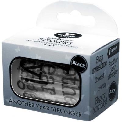 Studio Light Another Year Stronger Black Transparent Stickers On Roll