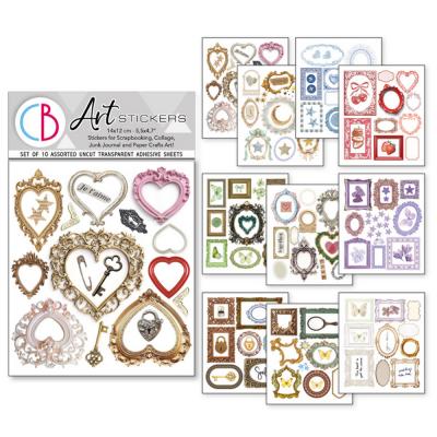 Ciao Bella Whisper Frames Mixed Media Stickers