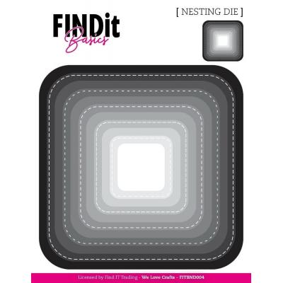 Find It Nesting Dies - Curved Squares