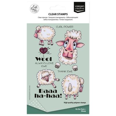 Vaessen Creative Carla Creates Stempel - Sheep On The Farm