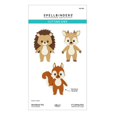 Spellbinders Summer Camp Camp Etched Dies - Woodland Trio