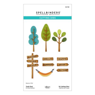 Spellbinders Summer Camp Camp Etched Dies - Trails End