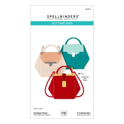 Spellbinders We All Have Baggage Etched Dies - Designer Purse
