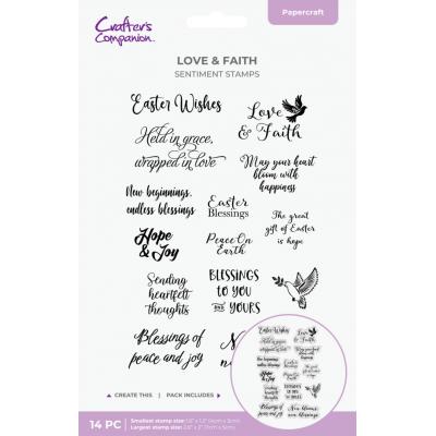 Crafter's Companion Faithful Celebrations Stempel - Easter Sentiment