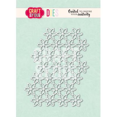 Craft & You Cutting Dies - Flower Background