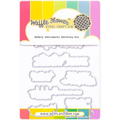 Waffle Flower Dies - Bubbly Sentiments