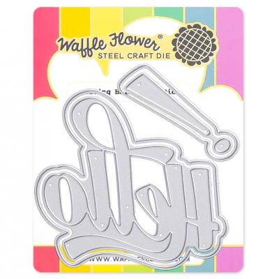 Waffle Flower Dies - Waving Hello Word