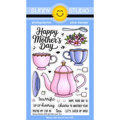 Sunny Studios Stempel - Afternoon Tea