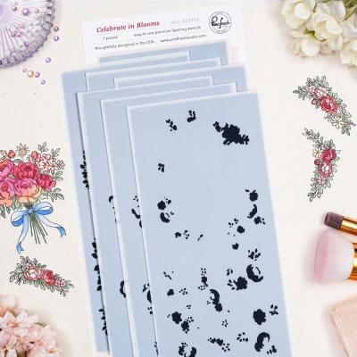 Pinkfresh Studio The Daydream Edit Stencil - Celebrate in Blooms