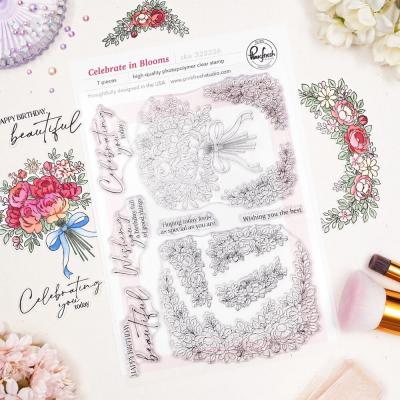 Pinkfresh Studio The Daydream Edit Stempel - Celebrate in Blooms