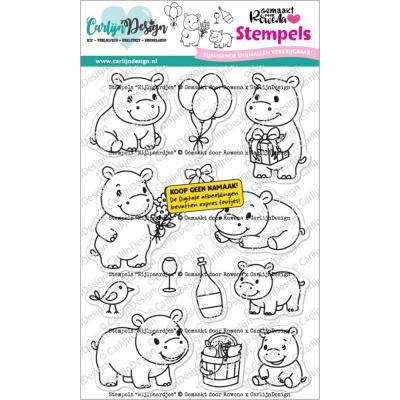 CarlijnDesign Stempel - Nijlpaardjes