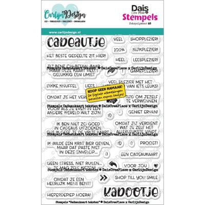 CarlijnDesign Stempel - Cadeaukaart Teksten (NL)