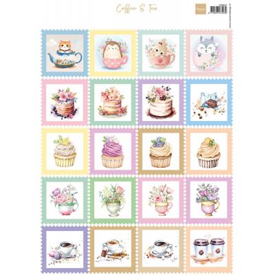 Marianne Design Decoupage Sheet - Stamps Coffee & Tea