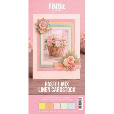 Find It Linen Cardstock - Pastel Mix