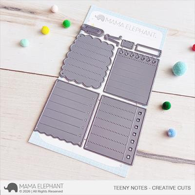 Mama Elephant Creative Cuts - Teeny Notes