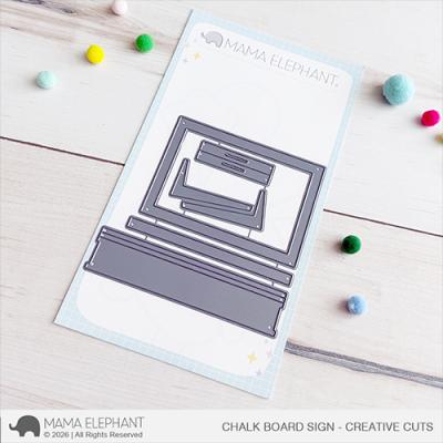 Mama Elephant Creative Cuts - Chalkboard Sign