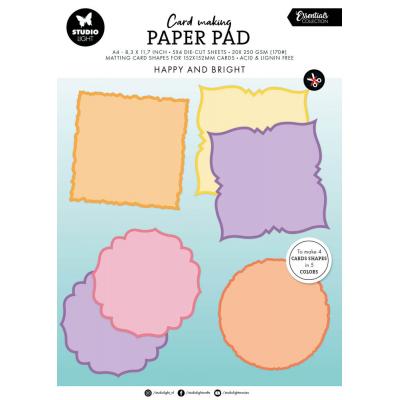 StudioLight Happy and Bright Card Shapes - Card Making Pad