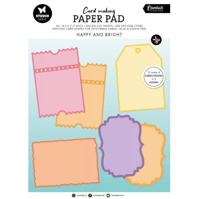 StudioLight Happy and Bright Card Shapes - Card Making Pad