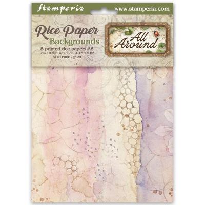 Stamperia All Around Rice Paper Backgrounds Selection