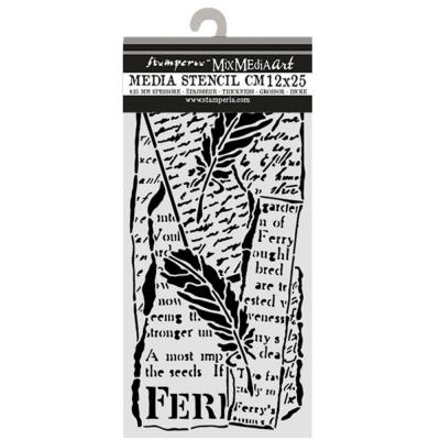 Stamperia All Around Stencil - Letter And Feathers