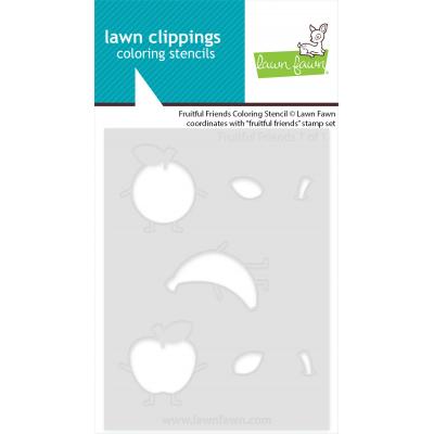 Lawn Fawn Stencil - Fruit Friends