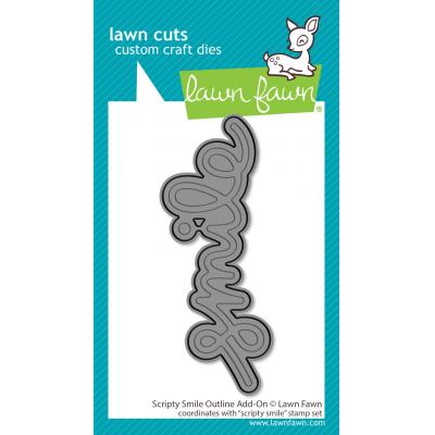 Lawn Fawn Lawn Cuts - Scripty Smile Outline Add-on