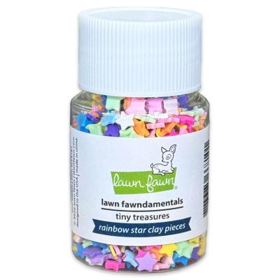 Lawn Fawn Tiny Treasures Rainbow Star Clay Pieces