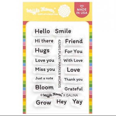 Waffle Flower Stempel - Plant Marker Words
