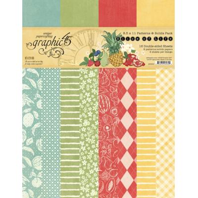 Graphic 45 Slice of Life - Patterns & Solids Pack
