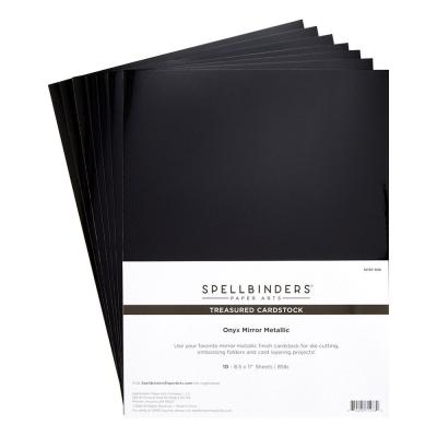 Spellbinders Treasured Cardstock - Onyx Mirror Metallic