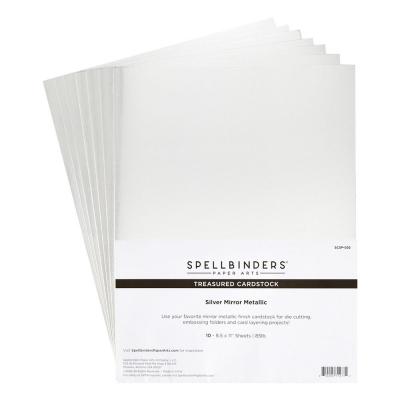 Spellbinders Treasured Cardstock - Silver Mirror Metallic