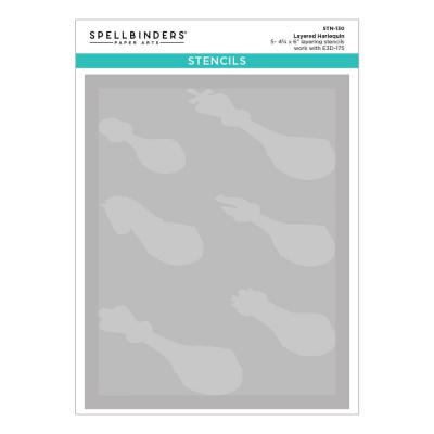 Spellbinders Checkmate Stencil - Harlequin