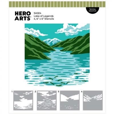 Hero Arts Don't Stop Believing Stencil - Lake Of Legends
