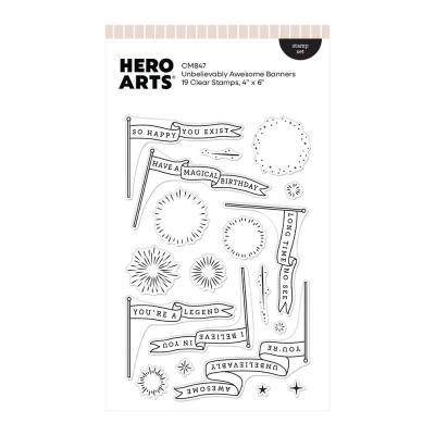 Hero Arts Don't Stop Believing Stempel - Unbelievably Awesome Banners