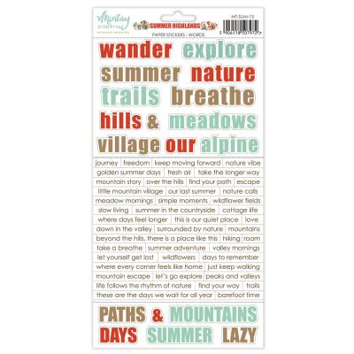 Mintay Papers Summer Highlands - Words