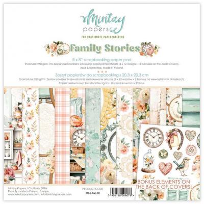 Mintay Papers Family Stories - Scrapbooking Paper Pad