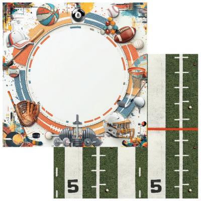 49 And Market Level Up Designpapier - Sport
