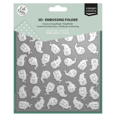 Vaessen Creative Carla Creates 3D Embossing Folder - Ghosts