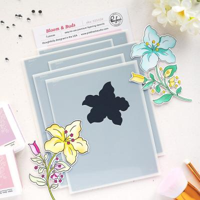 Pinkfresh Studio Sunlit Manor Stencil - Bloom & Buds