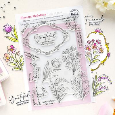 Pinkfresh Studio Sunlit Manor Stempel - Blossom Medallion