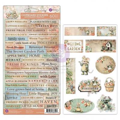 Prima Marketing Homegrown - Chipboard Stickers