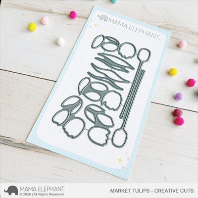 Mama Elephant Creative Cuts - Market Tulips