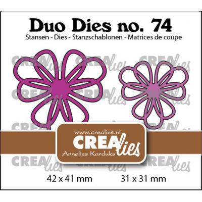Crealies Cutting Dies - Open Flowers 30