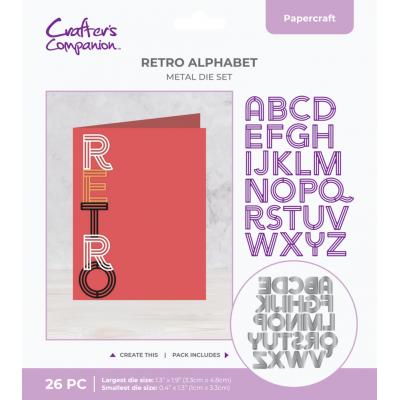 Crafter's Companion Retro Numbers Dies - Retro Alphabet