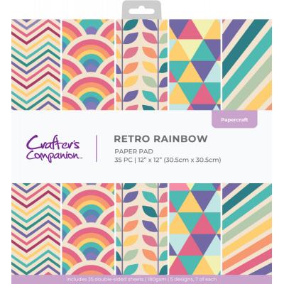 Crafter's Companion Retro Numbers - Retro Rainbow Paper Pad