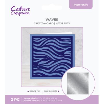 Crafter's Companion Create-a-Card Dies - Waves