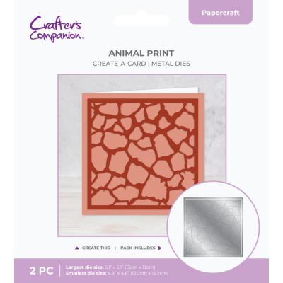 Crafter's Companion Create-a-Card Dies - Animal Print
